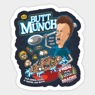 Butt Munch Cereal Sticker